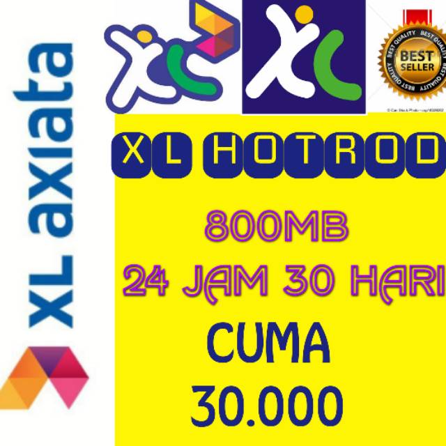 XL HOTROD KUOTA TERMURAH 24 JAM 30 HR