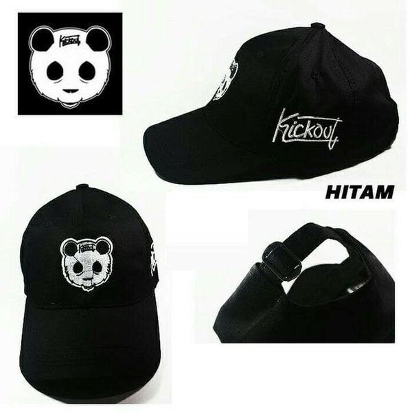 Topi Kickout Topi Distro Topi Panda Topi Bordir Karakter Topi Pria Wanita