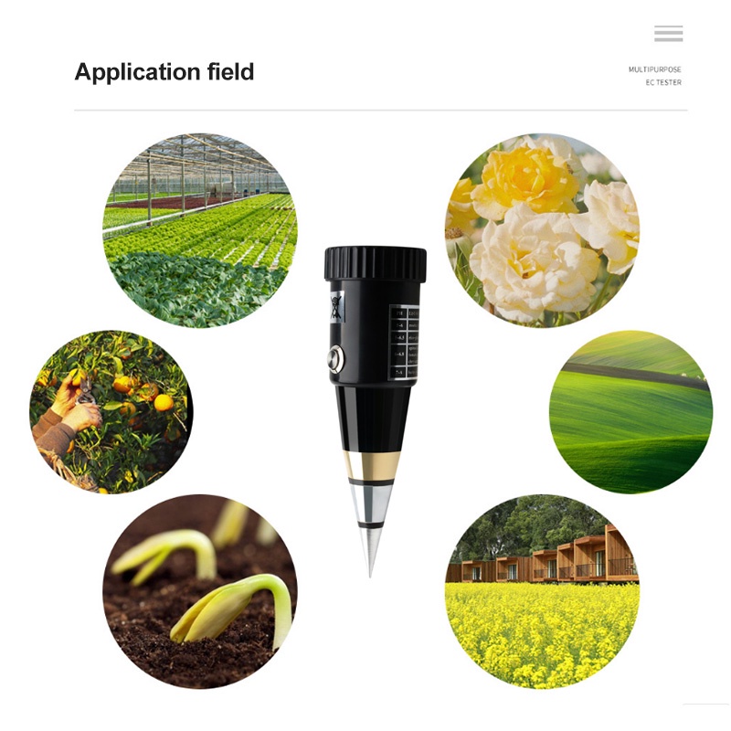 Bonkyo Alat Penggukur Tanah 2 in 1 Pen Type PH Meter Soil Analyzer Tester Meter Alat Ukur pH Tanah