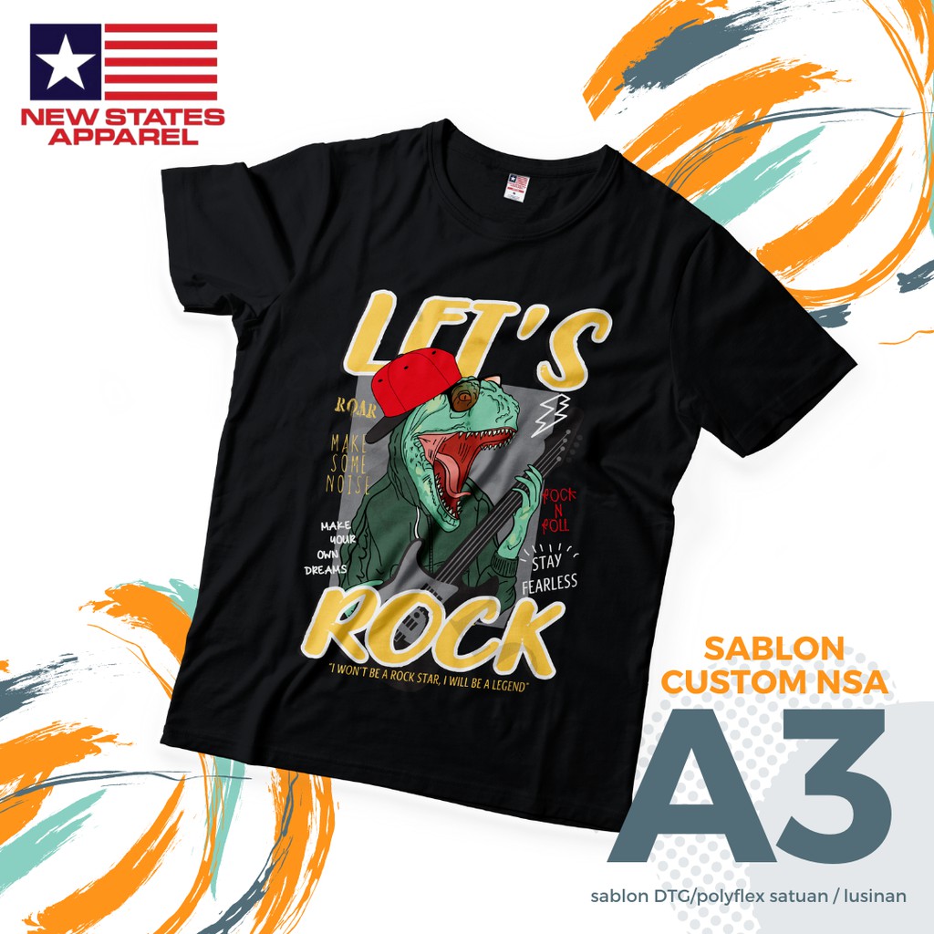 SABLON CUSTOM A3 TSHIRT NSA II SABLON KAOS II SABLON CUSTOM II SABLON SATUAN