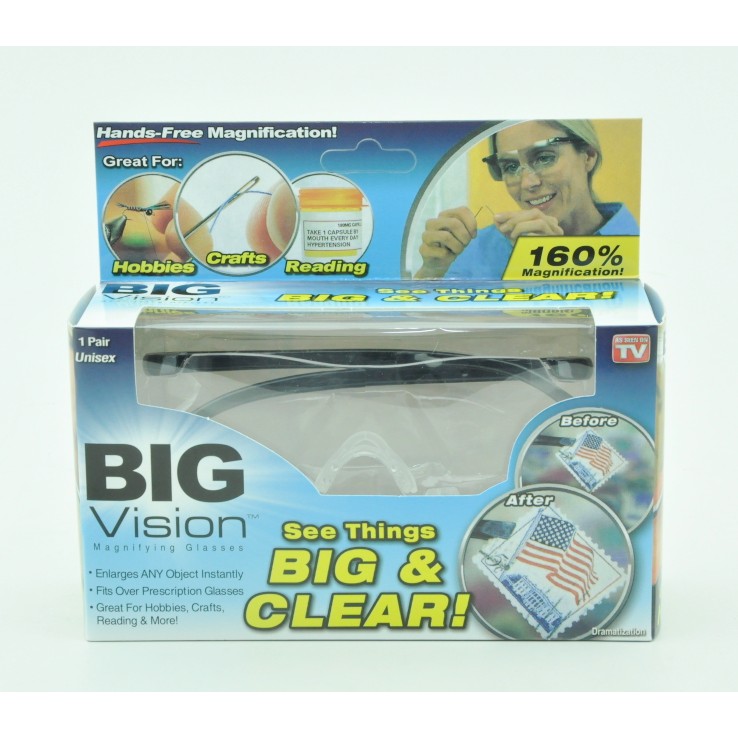 VOM Big Vision Magnifier Glasses / Kacamata Pembesar - 0364