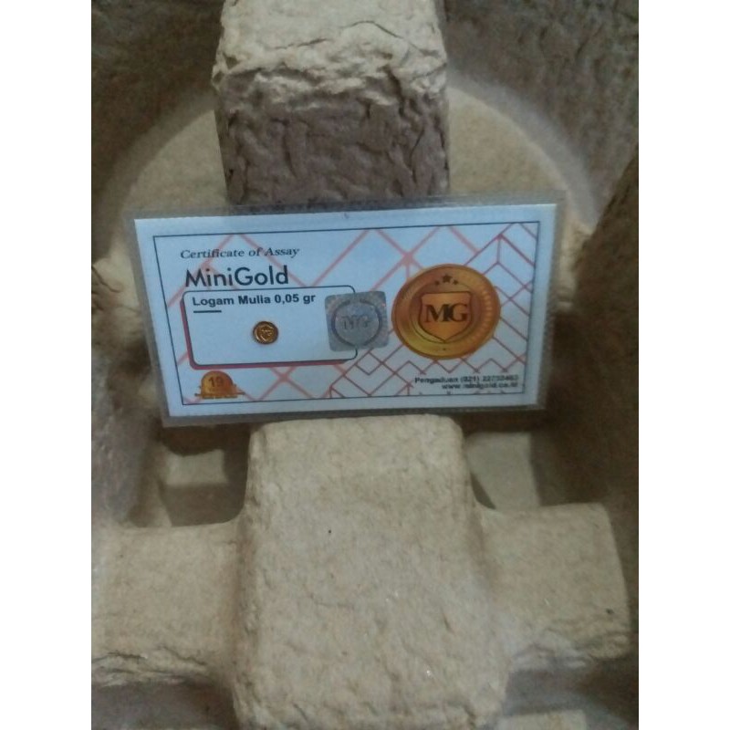 Emas Minigold 0.05 gram Fine Gold 999,9%