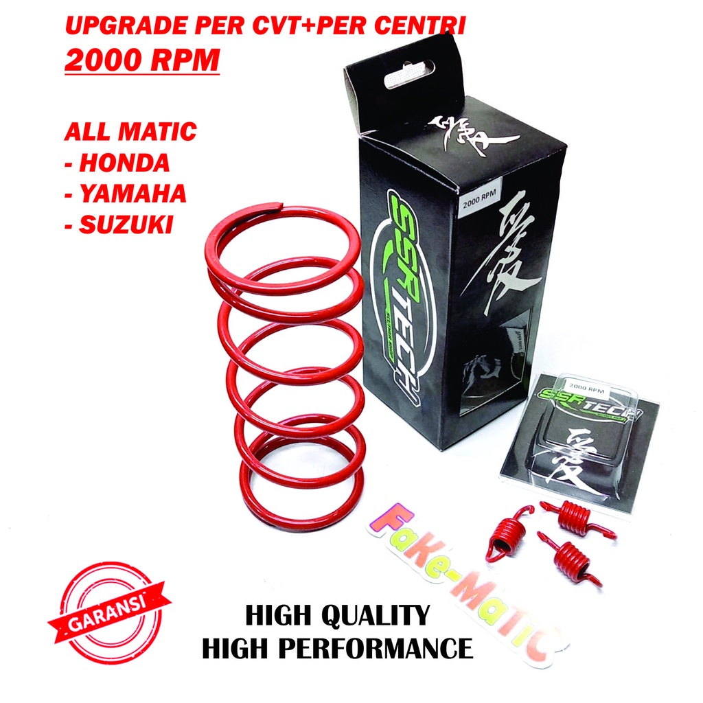 UPGRADE PER CVT PLUS PER CENTRI 2000 RPM ALL MATIC BEAT VARIO PCX MIO AEROX N-MAX NMAX XRIDE X-RIDE XEON FINO LEXI