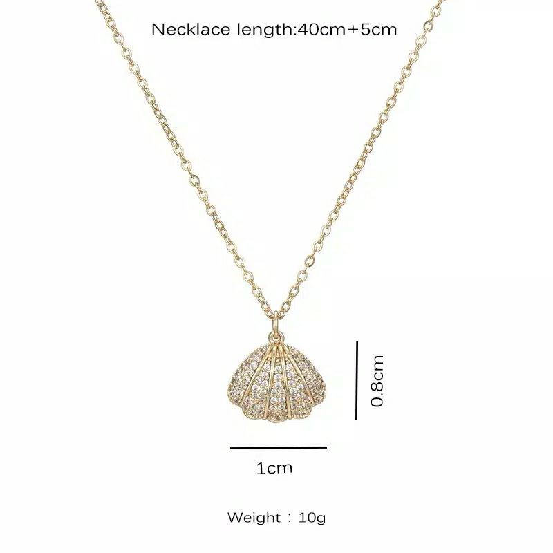 Fourfashion Kalung Rantai Bahan Titanium 18k Gold Aksen Mutiara Dan Berlian Gaya Korea Untuk Wanita