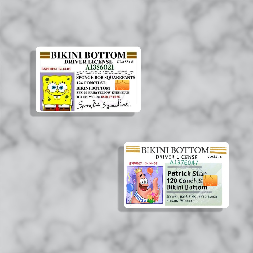SPONGEBOB: Pelindung ATM - Stiker Skin Cover Kartu ATM Chip, Elektronik, E-Money, E-Toll, Kartu Poin