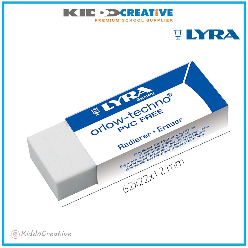 

LYRA Orlow Techno - Plastic Eraser Individual - 20 Pcs/Box