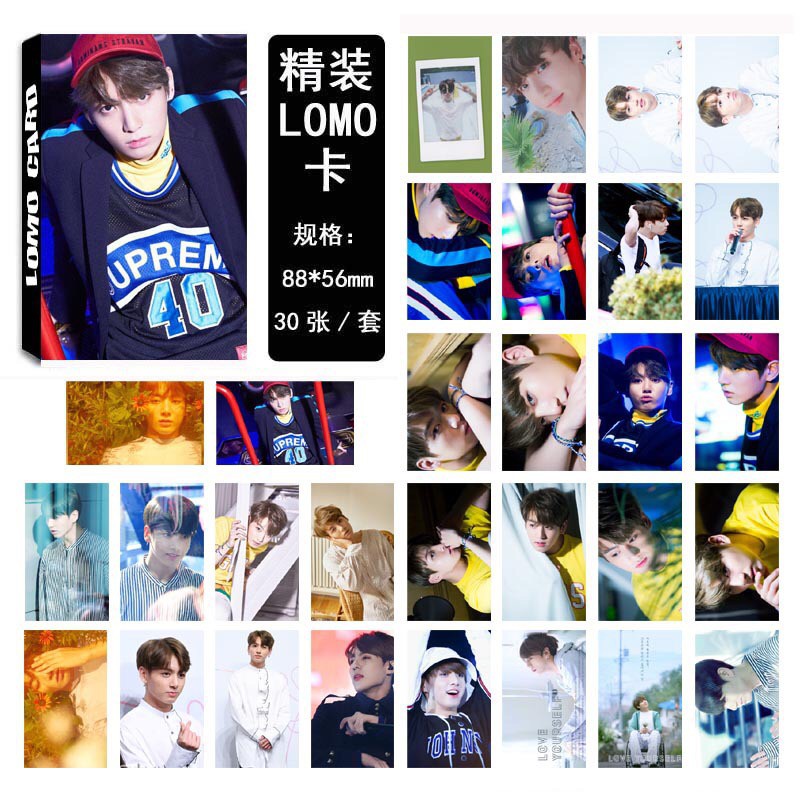 [BS] BISA COD 30pcs Lomo Card Photo Card BTS BASKET BT21 Jungkook V KPOP - KP241