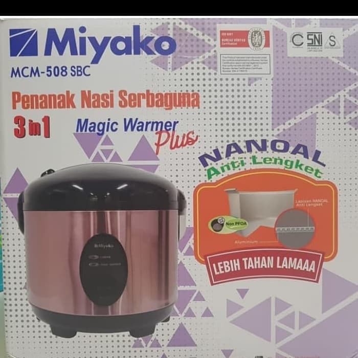 MIYAKO Rice Cooker 1.8 Liter MCM-508 SCB - Original