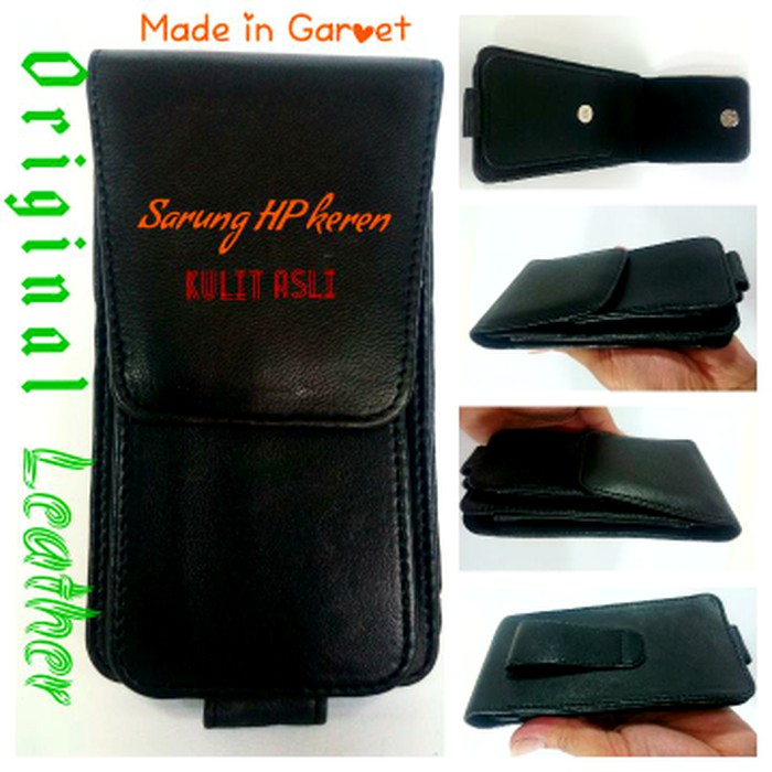 Dompet Sarung Hp Bb, Smartphone Android Dobel Kulit Asli Garut DK-08