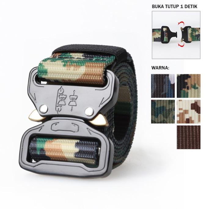 [[COD]] Elfs - Ikat pinggang Pria Tactical Cobra Army Buckle Klik Belt NEW Kode 1202