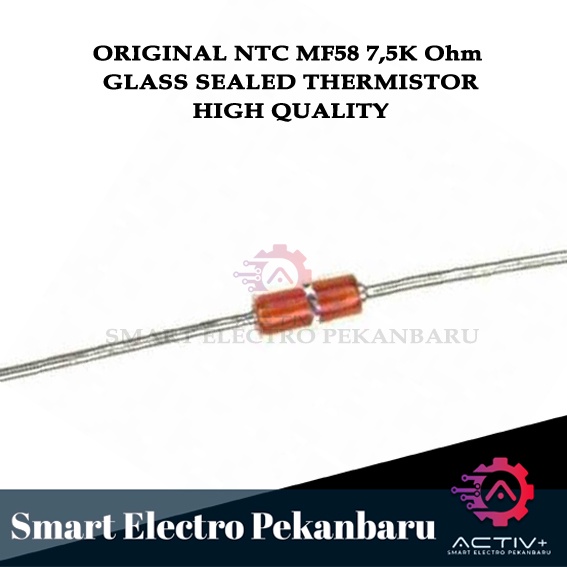 ORIGINAL NTC MF58 7,5K Ohm glass sealed Thermistor Temperature Sensor NTC MF58 7.5K 7K5