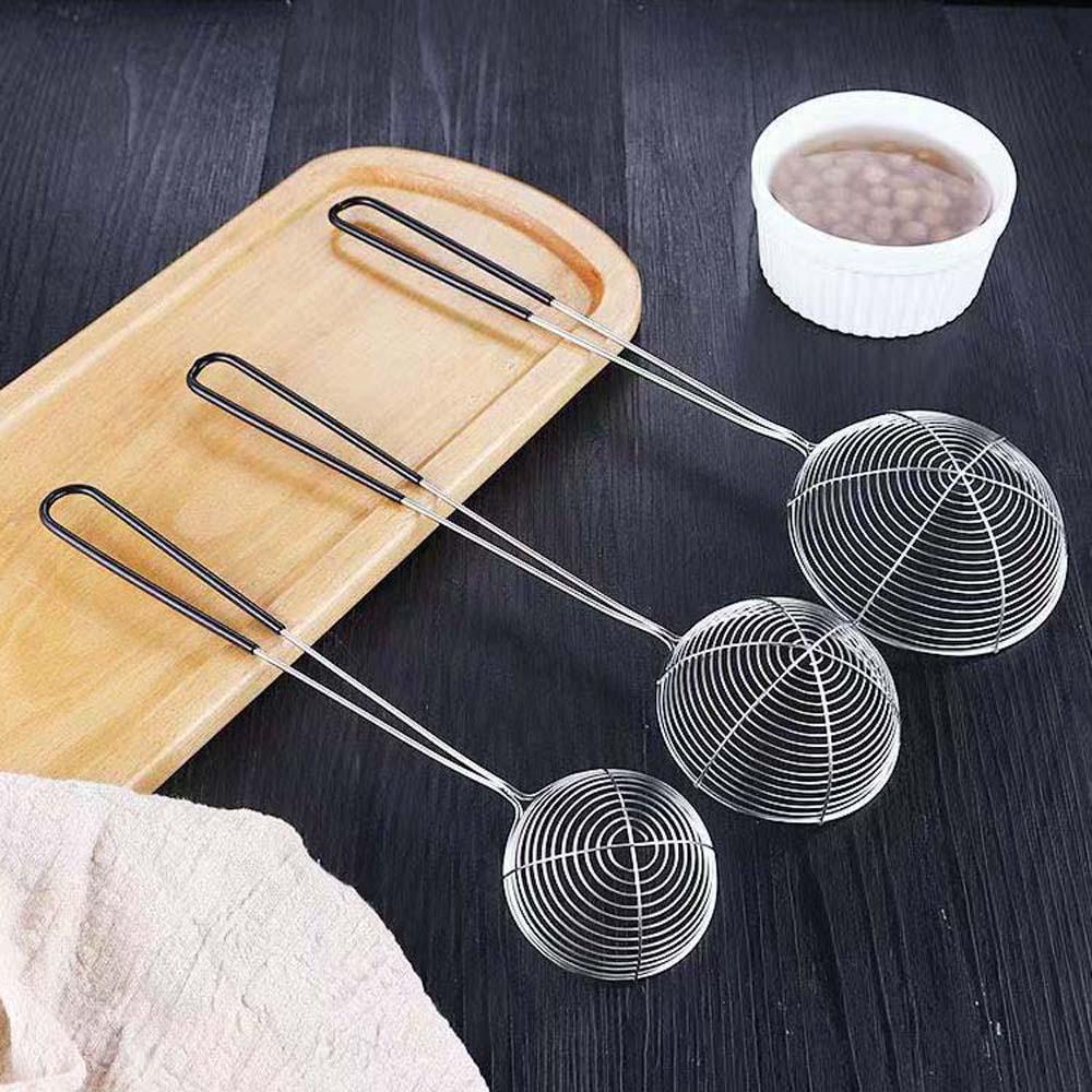 Sendok Saringan Multifungsi Bahan Stainless Steel Anti Lengket Untuk Dapur