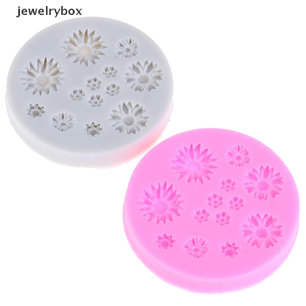 Cetakan Kue Bentuk Bunga Daisy Bahan Silikon Untuk Dekorasi Pernikahan
