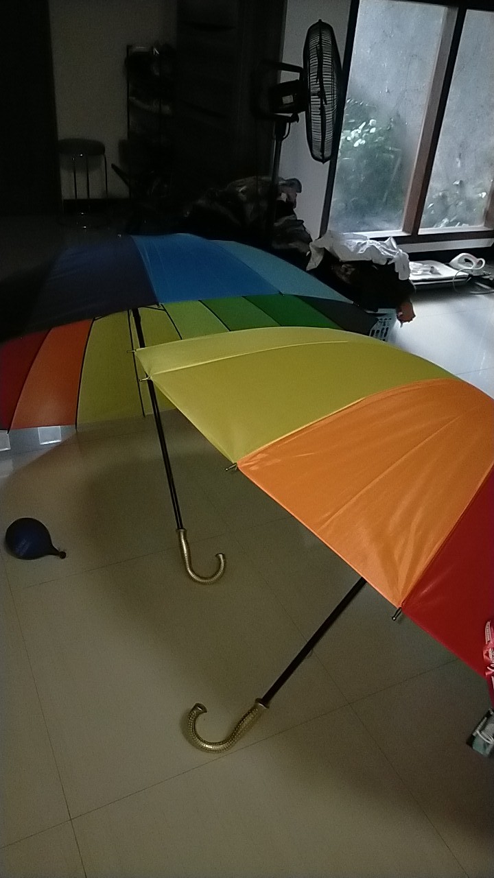 Payung Golf Pelangi Besar Warna Warni 16 Jari Rainbow Jumbo Umbrella /wajib Baca Deskripsi