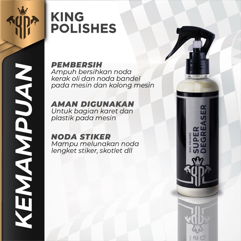 KING POLISHES Super Degreaser Pembersih Mesin Mobil Motor Engine Degreaser