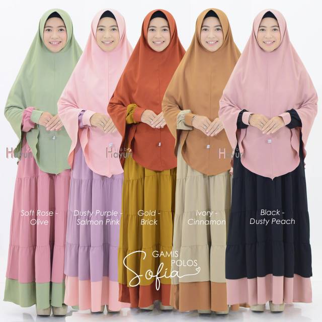 Gamis Polos Sofia Hijab Hayuri