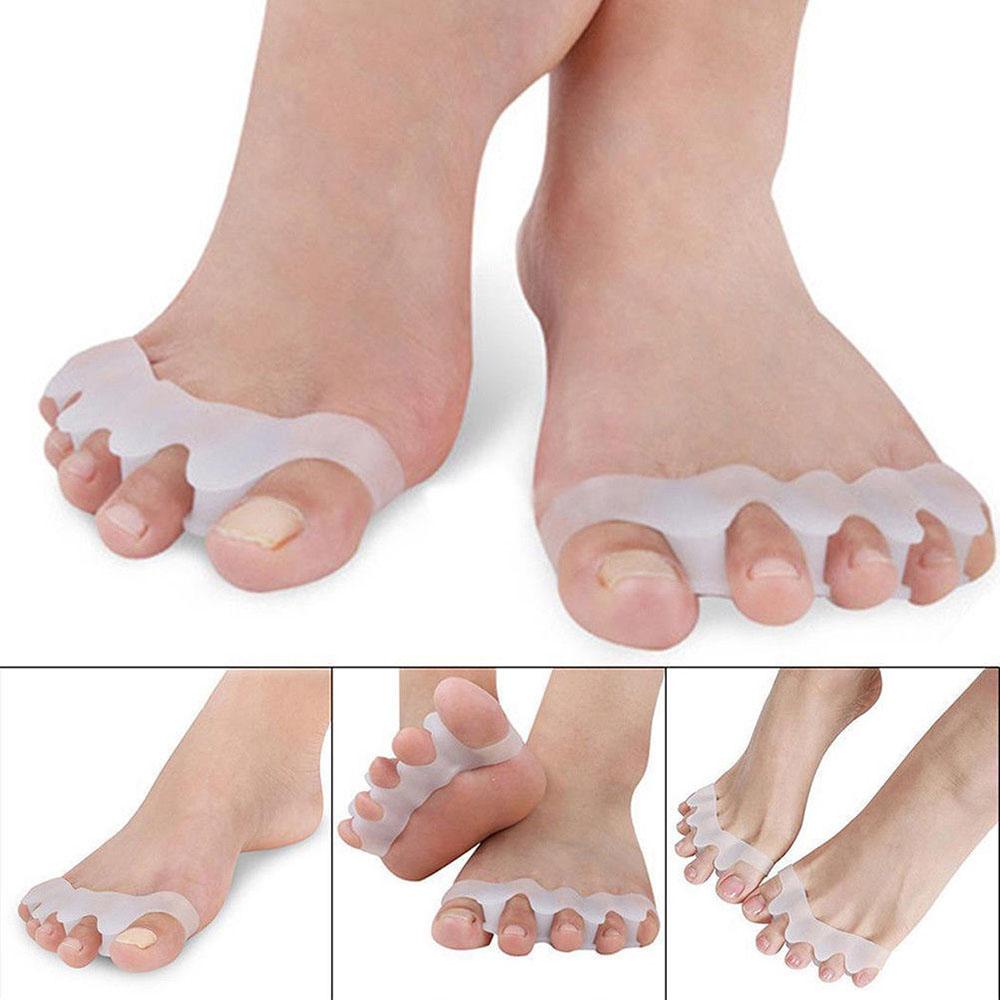 Preva 1pasang Silicone Toe Separator Valgus Relief Pain Align Toes Corrector