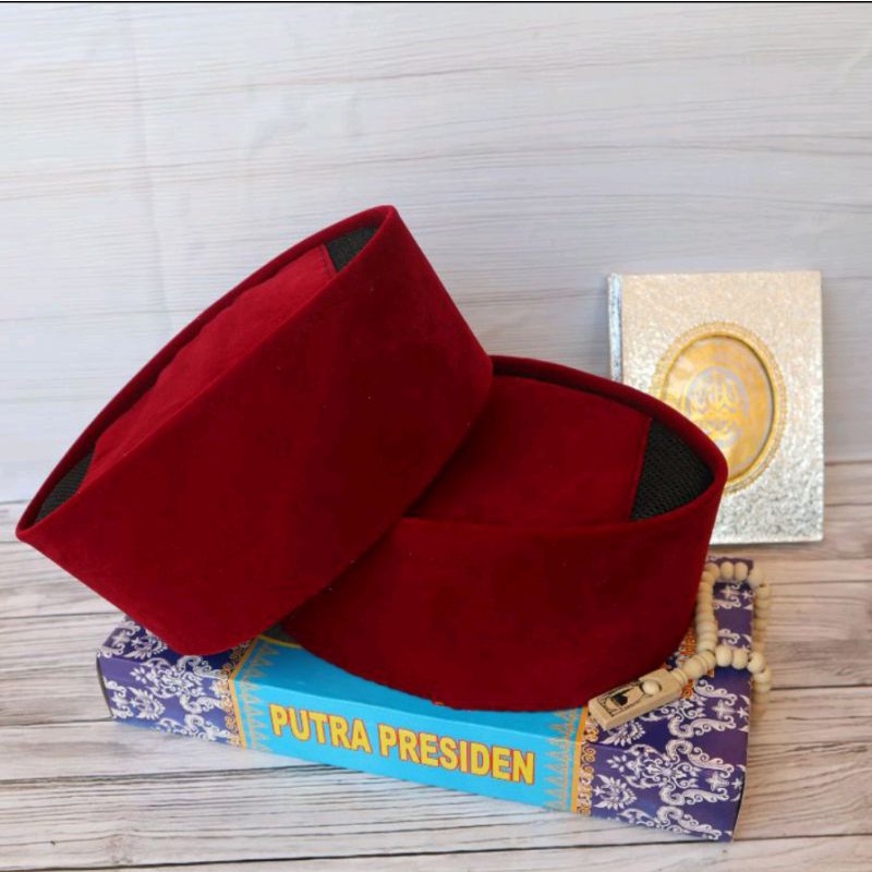 (COD) SONGKOK MERAH MAROON AC PECI SONGKOK MERAH AC KOPIAH WARNA MERAH MAROON MERAH CABE TERMURAH KO