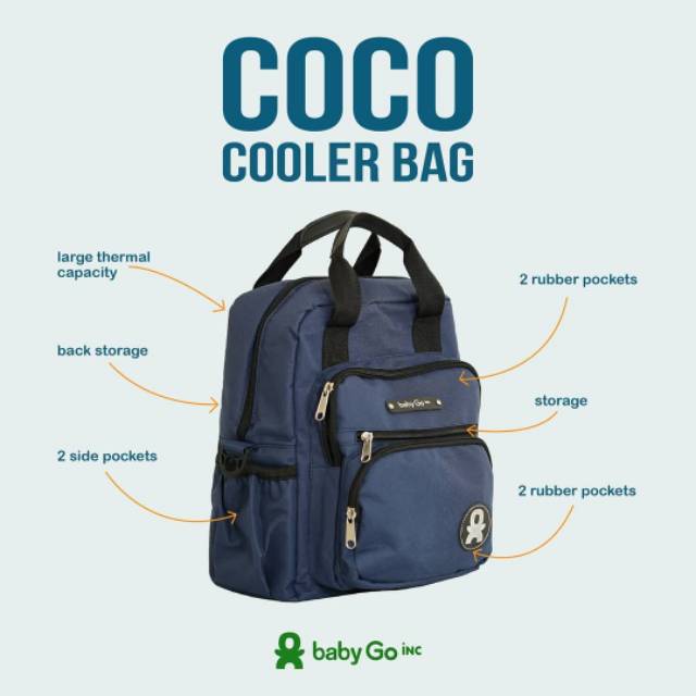 BABYGO INC COCO MINI COOLER BAG - TAS ASI SLING BACKPACK BABYGOINC