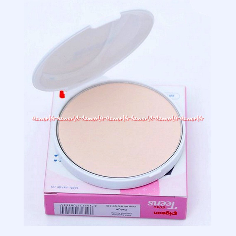 Bedak Pigeon teens Teen compact powder Bedak Remaja White-Pink