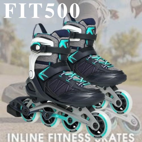 Oxelo Sepatu Roda Wanita Dewasa New Inline Skates FIT 500 Fitness