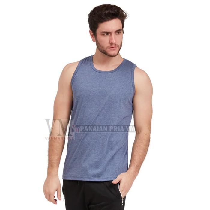 Kaos | Vm Kaos Singlet Polos Big Size Kaos Jumbo Tanktop Pria