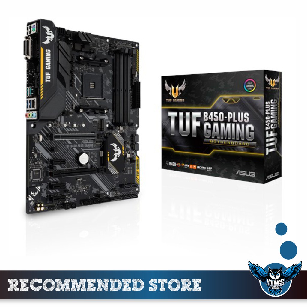 ASUS TUF B450-PLUS GAMING AM4 ATX MOTHERBOARD AMD