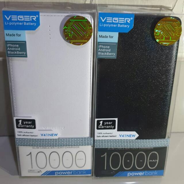 Powerbank merek VEGER 10000mah