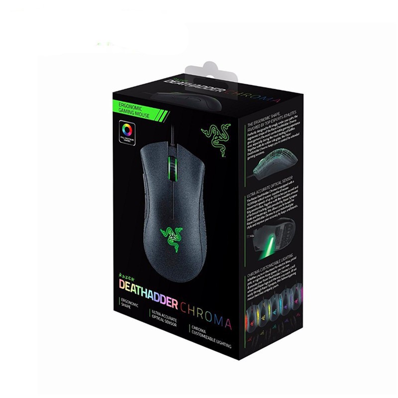 Razer Deathadder Mouse Gaming Optical Sensor 6400 DPI Dengan Kabel Usb