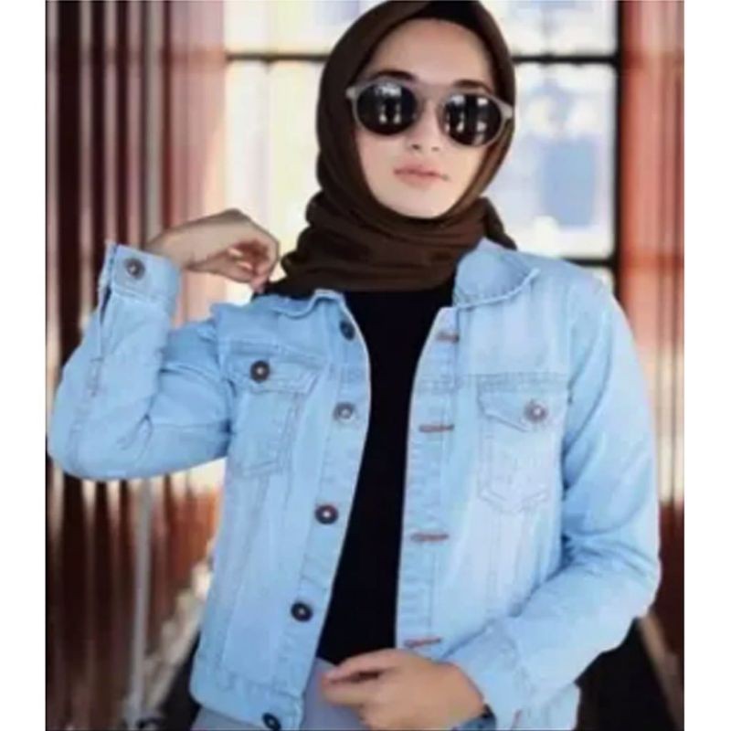 JAKET BIONDY WANITA JAKET JEANS DENIM CEWEK