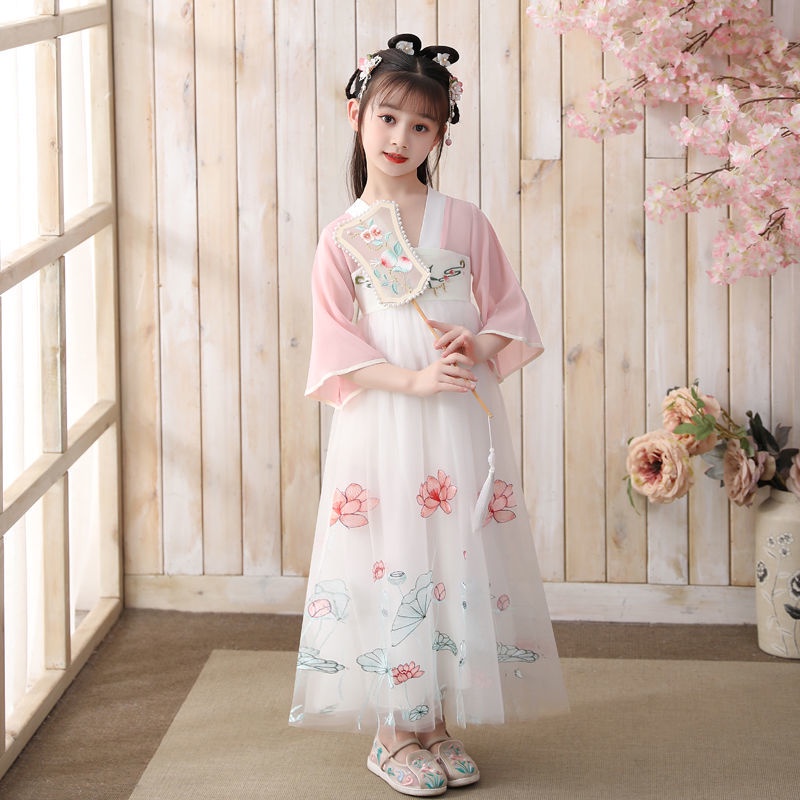 Little girl Hanfu spring and autumn new children's Ru skirt summer dress ancient girl princess skirt