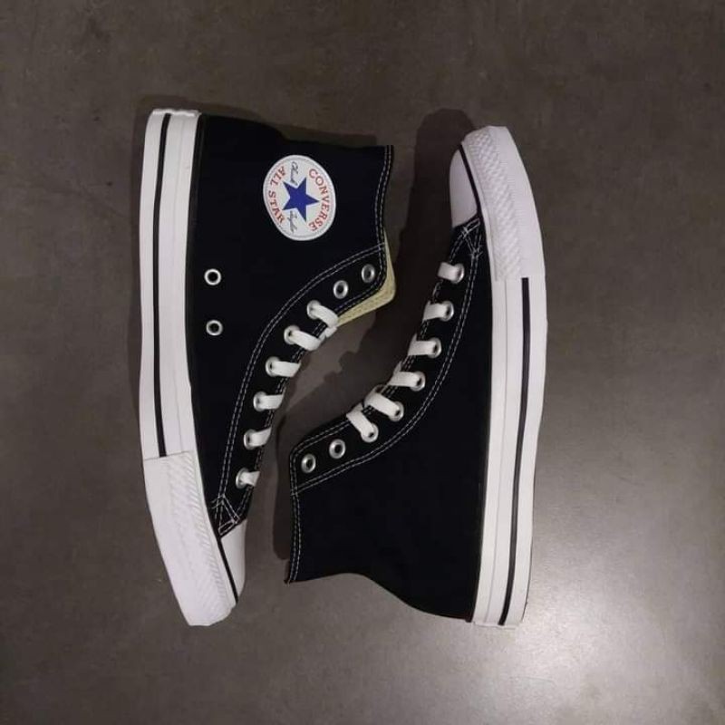 (Kualitas Premium)Sepatu Converse Pria &amp; Wanita Sepatu Sekolah Kerja Kuliah Sepatu Sneakers Tinggi Hitam Sepatu Chuck Taylor Black White