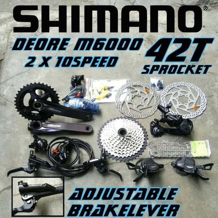 Groupset Deore M6000 Shimano 2x10Sp Dual