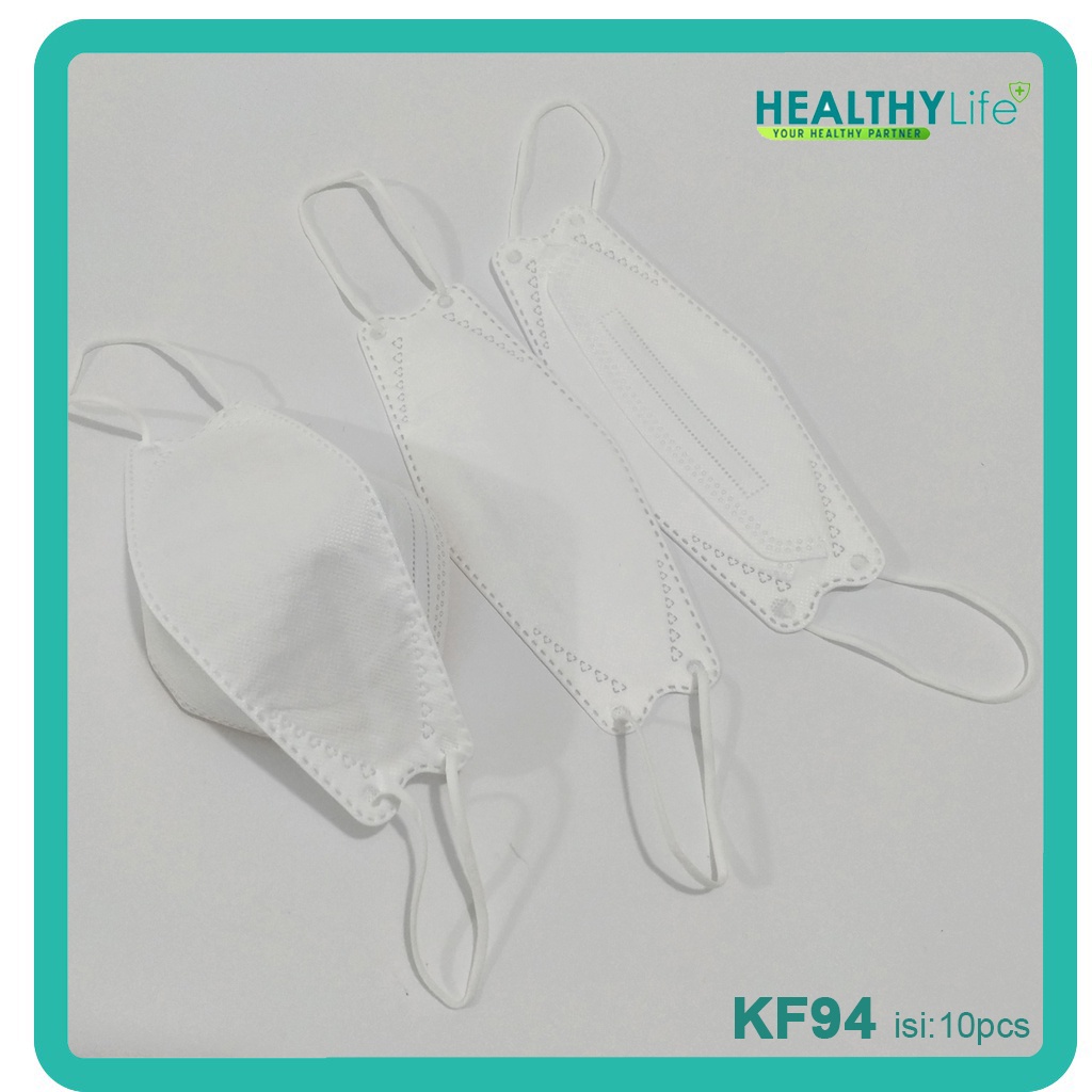 Healthylife Masker KF94 isi 10pcs/box Masker Korea 3D model Evo Plusmed Masker Duckbill Masker KF 94