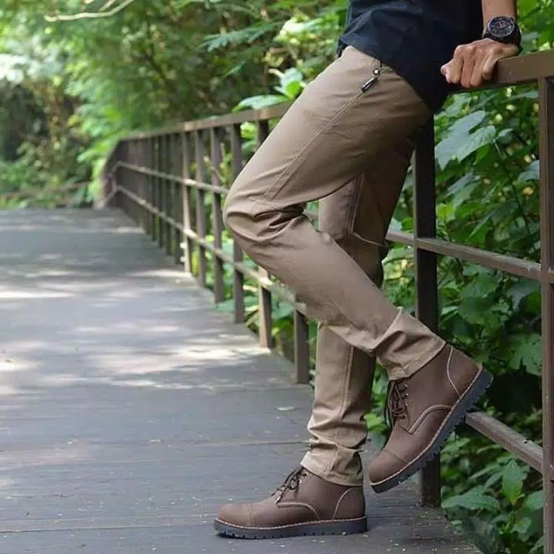 CELANA CHINO PANJANG PRIA BAHAN STRETCH SLIMFIT