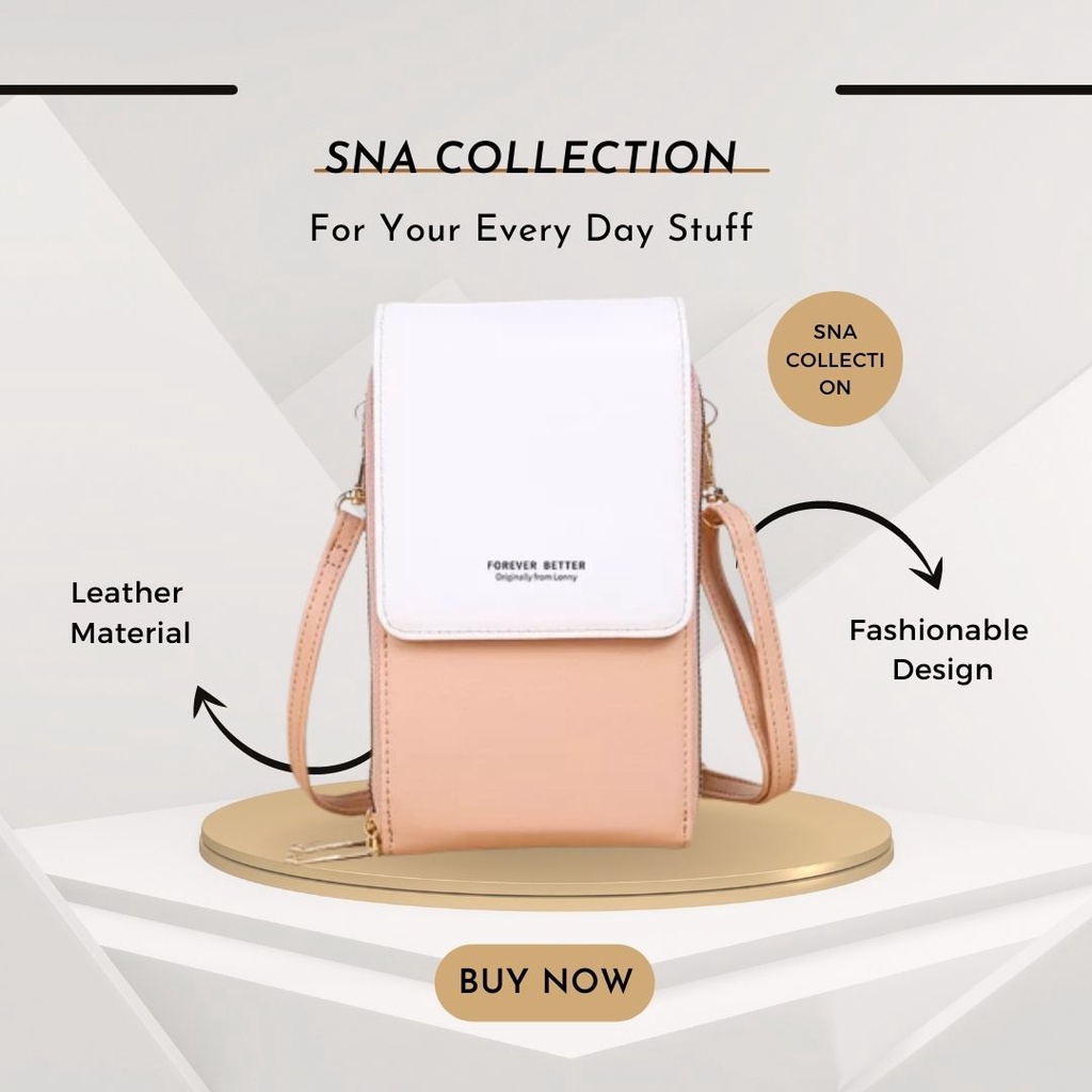 Tas Hp Wanita Tas Selempang Forever Young Bahan Miniso Terbaru Model Import KATIE & BERYL Tas Selemp