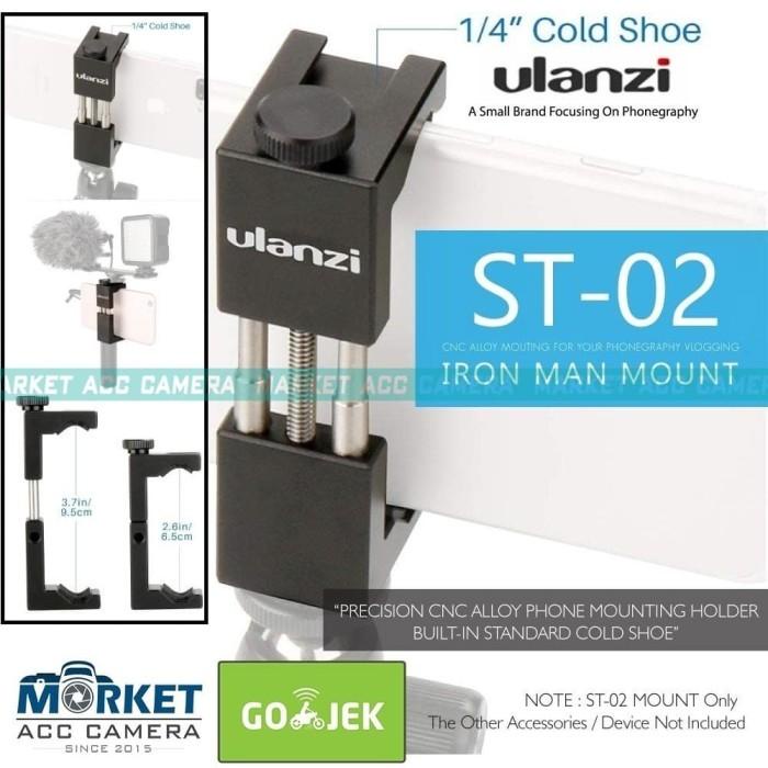 Tripod | Ulanzi St-02 Tripod Phone Mount Holder Metal 65-95Mm For Vlogging