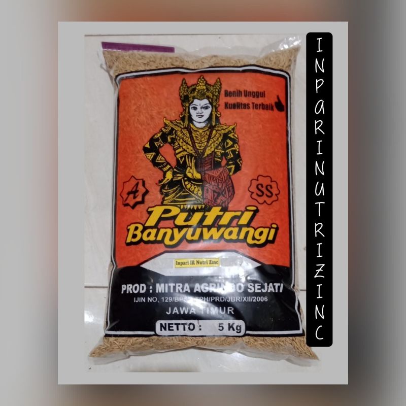 Benih Padi Inpari Nutri Zinc Kemasan 5 kg