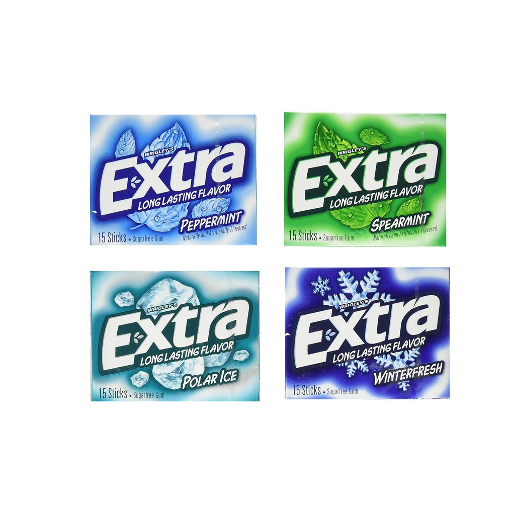 

Extra Mint Sugar Free Chewing Gum 15 Sticks - Pilih Variant