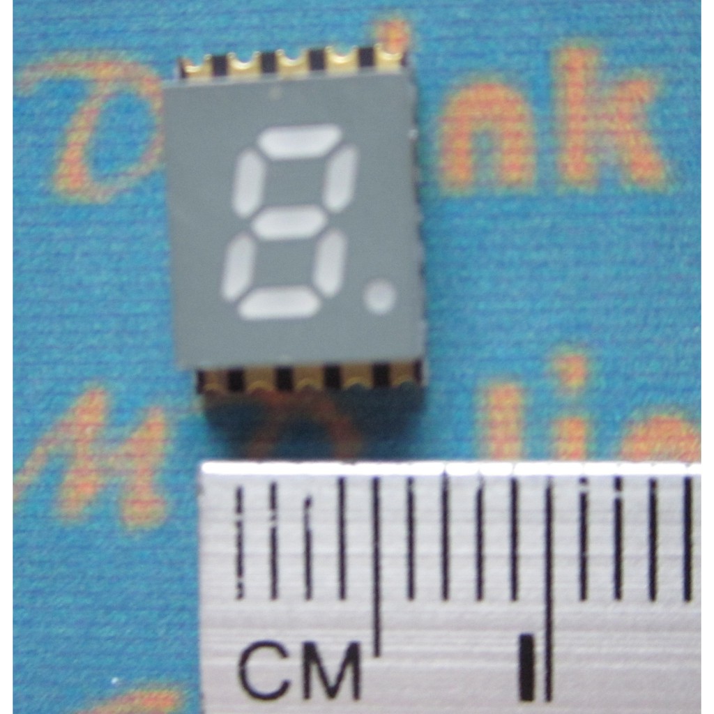 Seven Segment / 7 Segment SMD 0,2" RED (Common Anode)