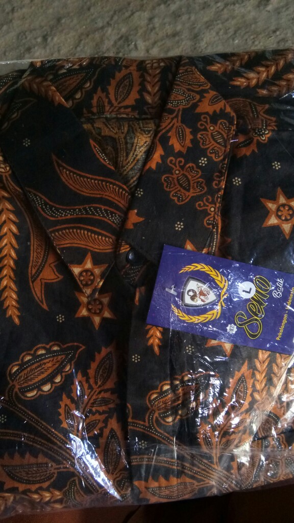 Hem Kemeja Batik Pria Lengan Pendek Slimfit Ory Batik Suffa