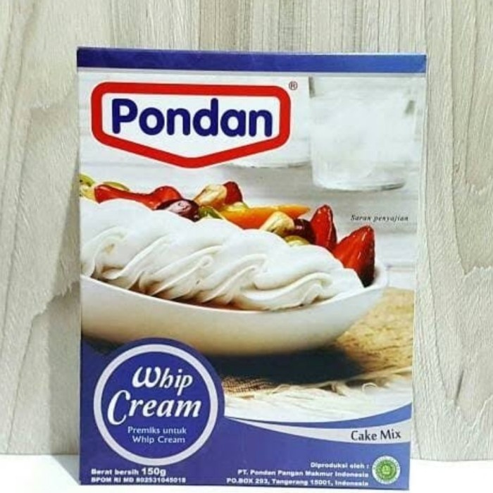 

Pondan Whip Cream 150g premix instan