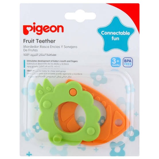 Teether Bayi Merk Pigeon isi 2pc - Pigeon Fruit Teether