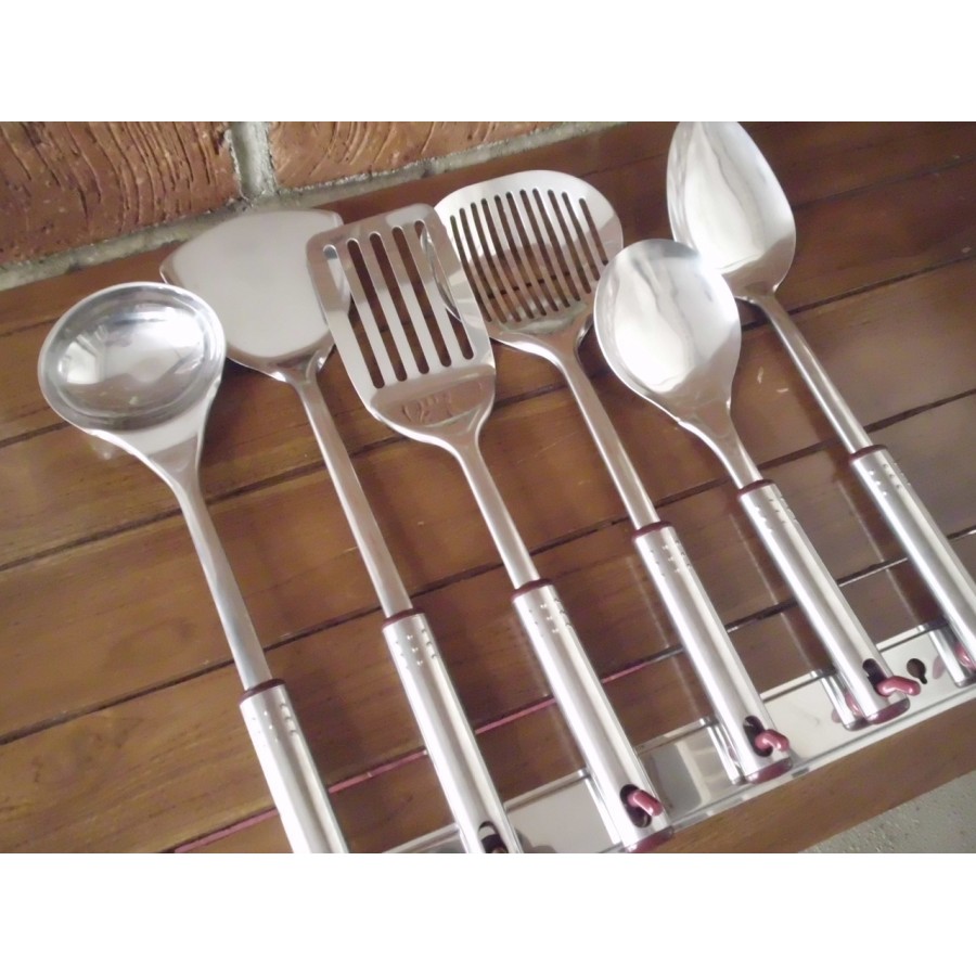 Oxone Ox-963 Kitchen Tools Sendok Masak Sodet Spatula Ox 963 Sutil Set Peralatan Masak Stainless