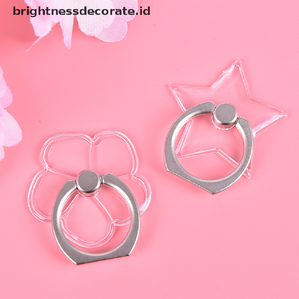 (Birth) Ring Stand Dudukan Handphone Universal Transparan Rotasi 360 Derajat