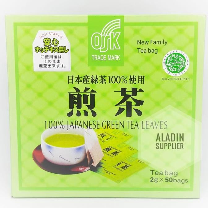 

(BISA COD) Teh Hijau Green Tea Jepang / OSK Japanese Green Tea isi 50pcs SALE Kode 782