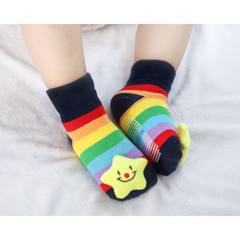 kaos kaki anak bayi anti selip/kaos kaki bayi import 3D boneka timbul