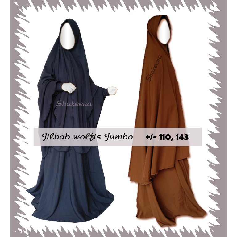 Jilbab Wolfis Jumbo syari wolfis