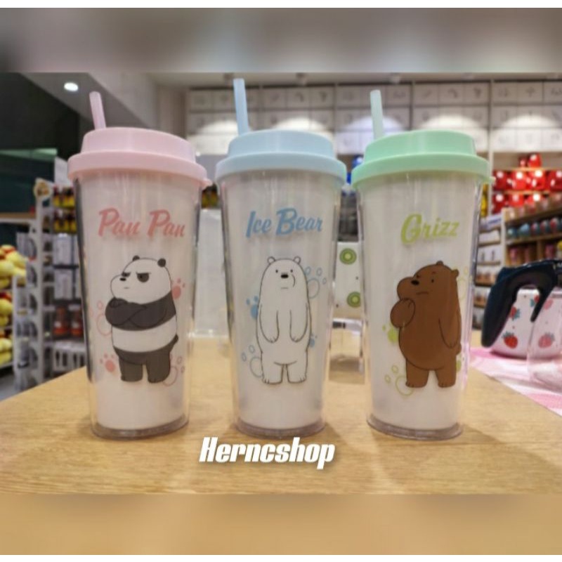 MINISO Tumbler We Bare Bears|Botol Minum