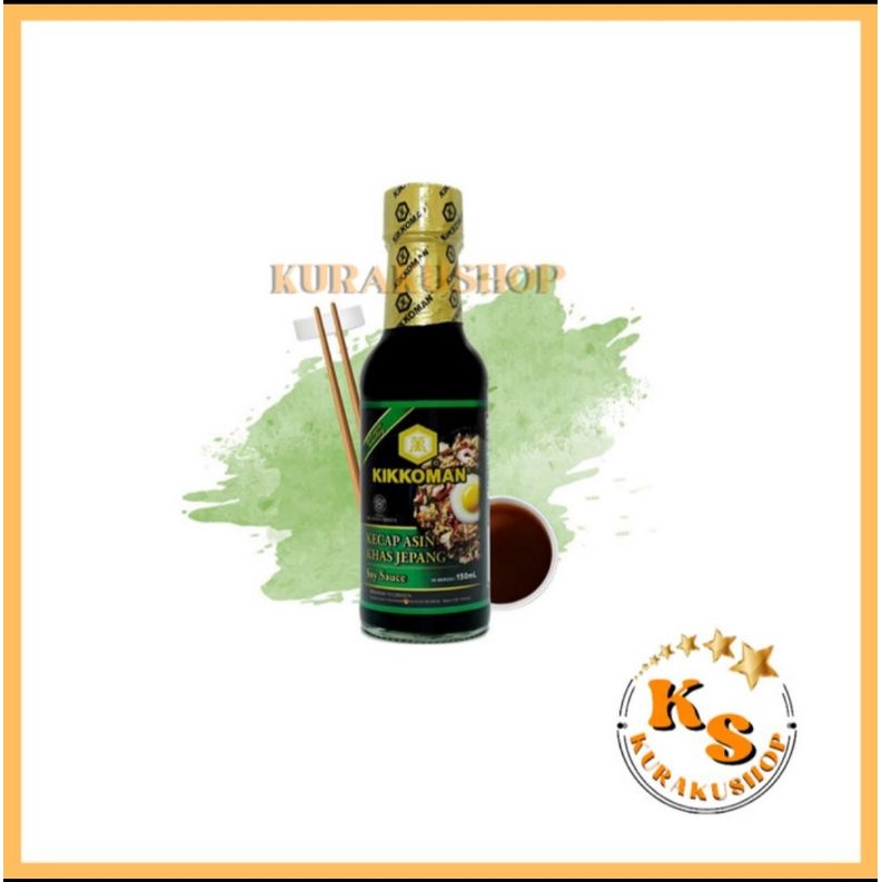 

KIKKOMAN SOY SAUCE SHOYU KECAP ASIN KHAS JEPANG 150 ML (BOTOL LURUS)